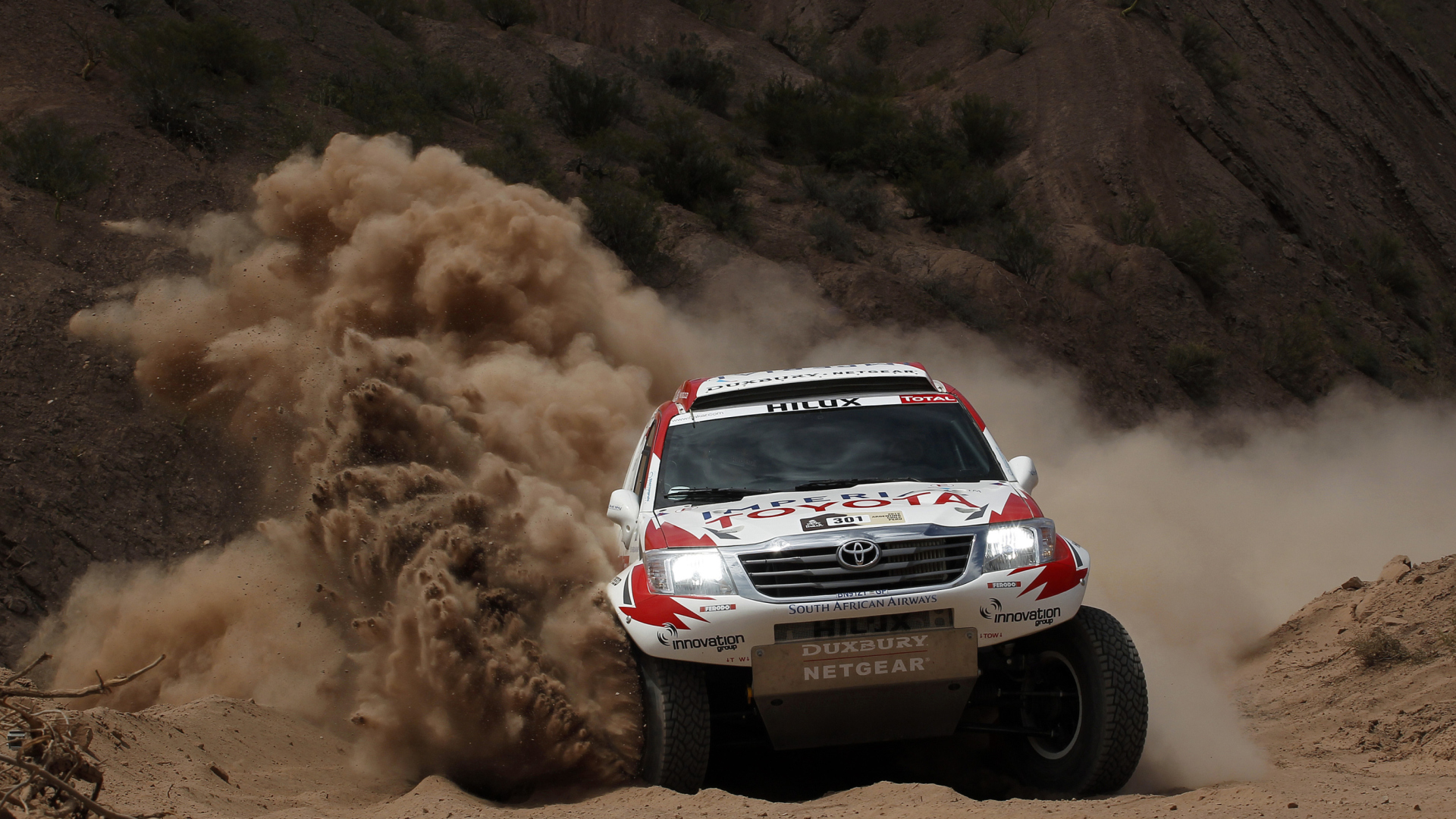 Обои Toyota - Rally In Dakar 1920x1080