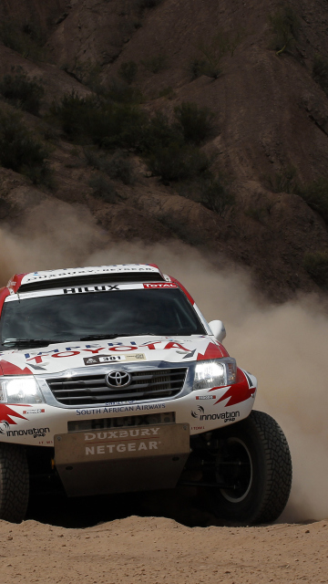 Das Toyota - Rally In Dakar Wallpaper 360x640