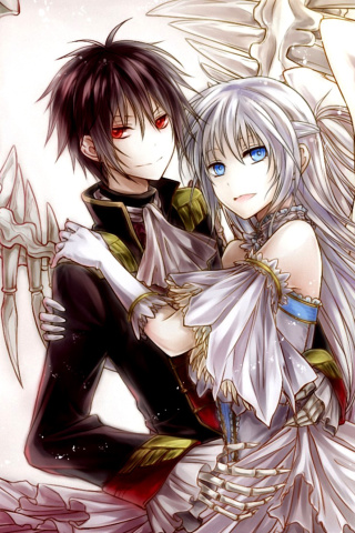 Anime Angel And Demon Love screenshot #1 320x480