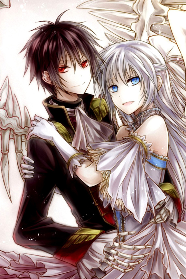 Anime Angel And Demon Love screenshot #1 640x960