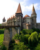 Corvin Castle in Romania, Transylvania wallpaper 128x160