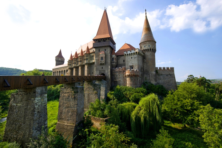 Sfondi Corvin Castle in Romania, Transylvania