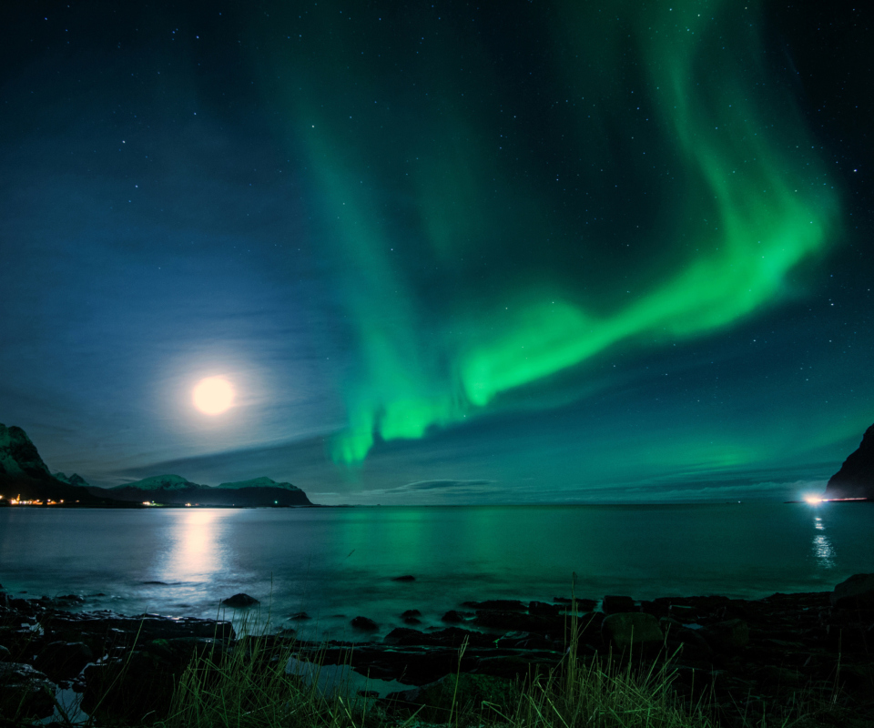 Fondo de pantalla Iceland Northern Lights 960x800