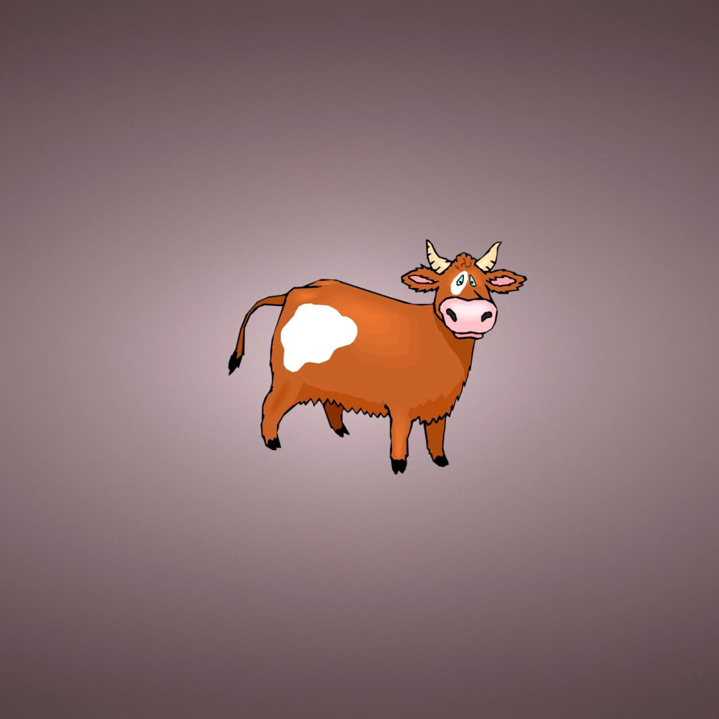 Das Funny Cow Wallpaper 1024x1024