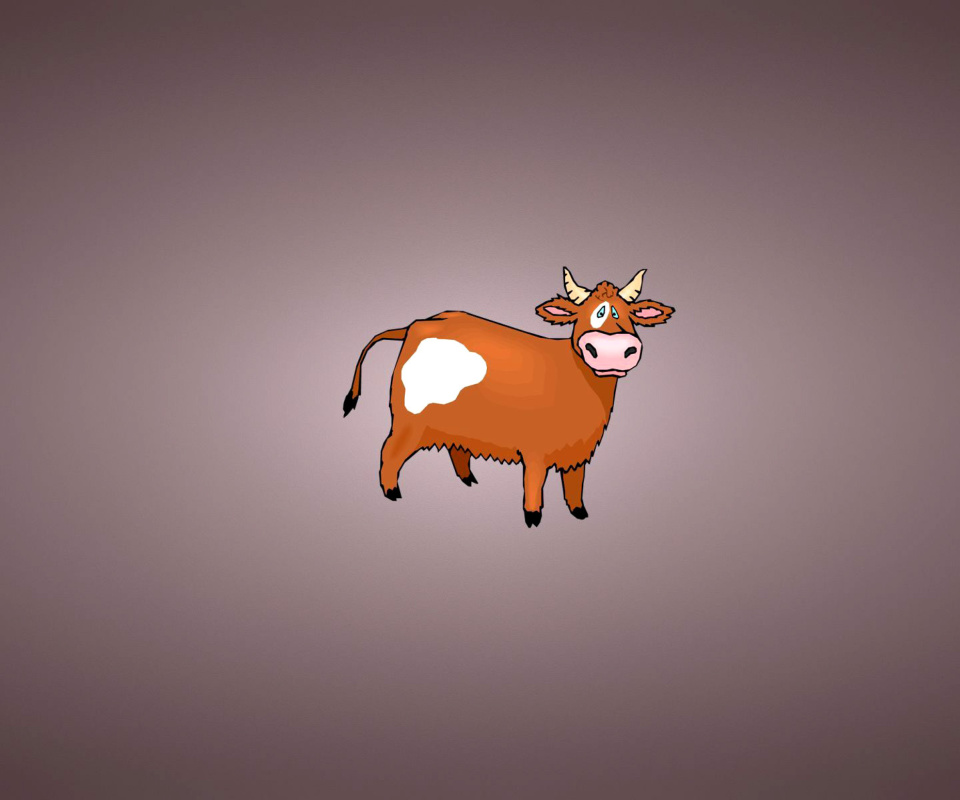 Обои Funny Cow 960x800