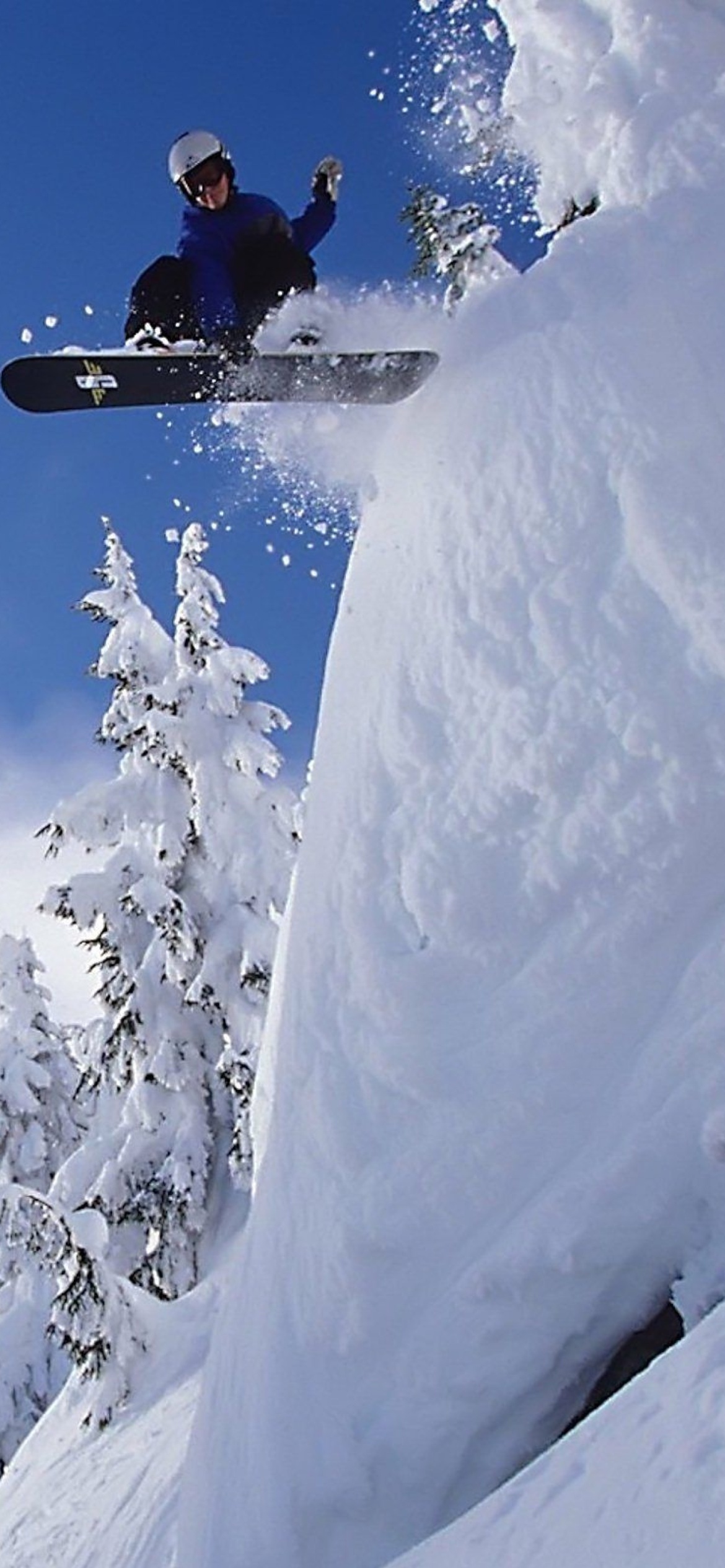 Das Snowboarding GoPro HD Hero Wallpaper 1170x2532
