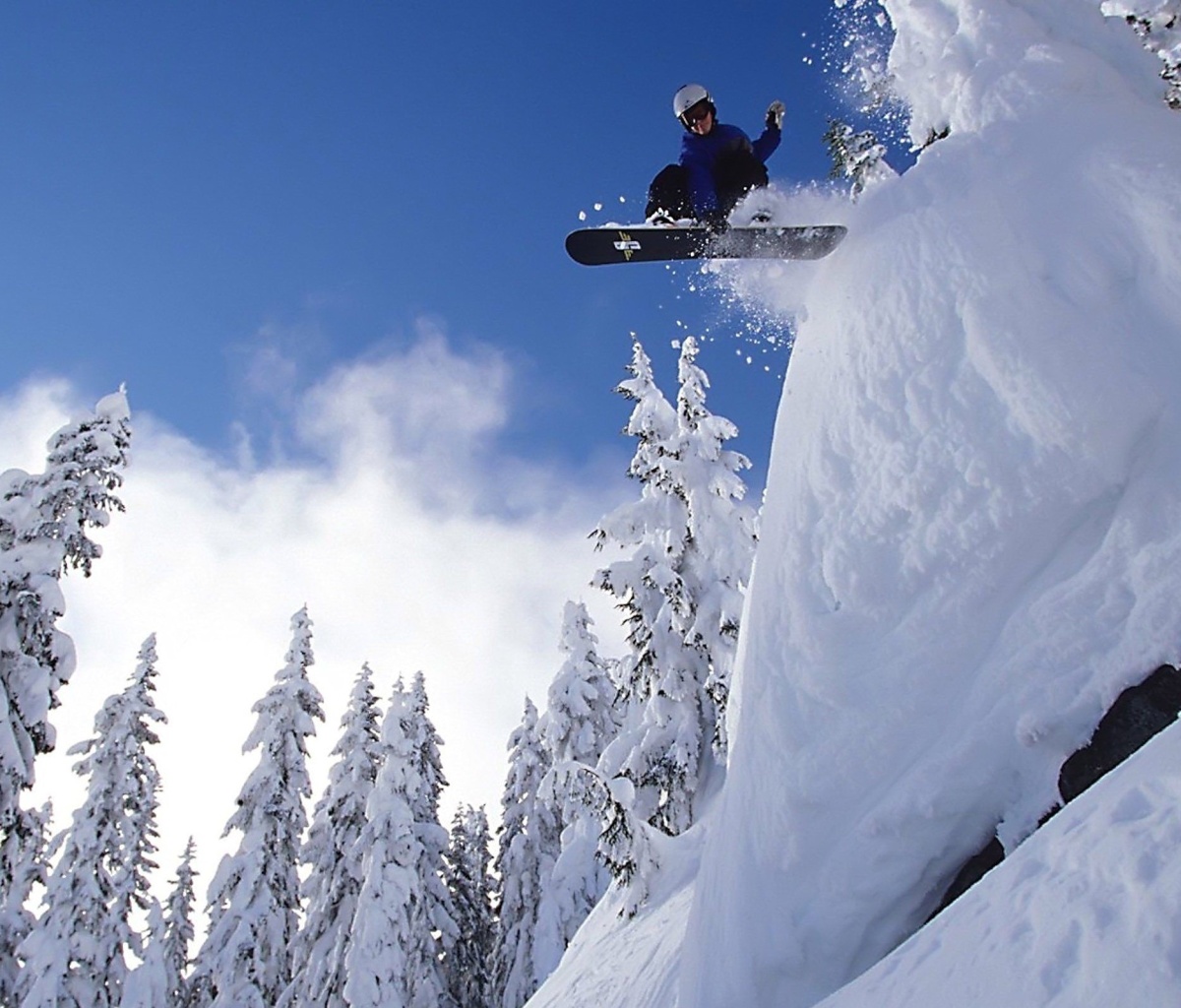 Fondo de pantalla Snowboarding GoPro HD Hero 1200x1024