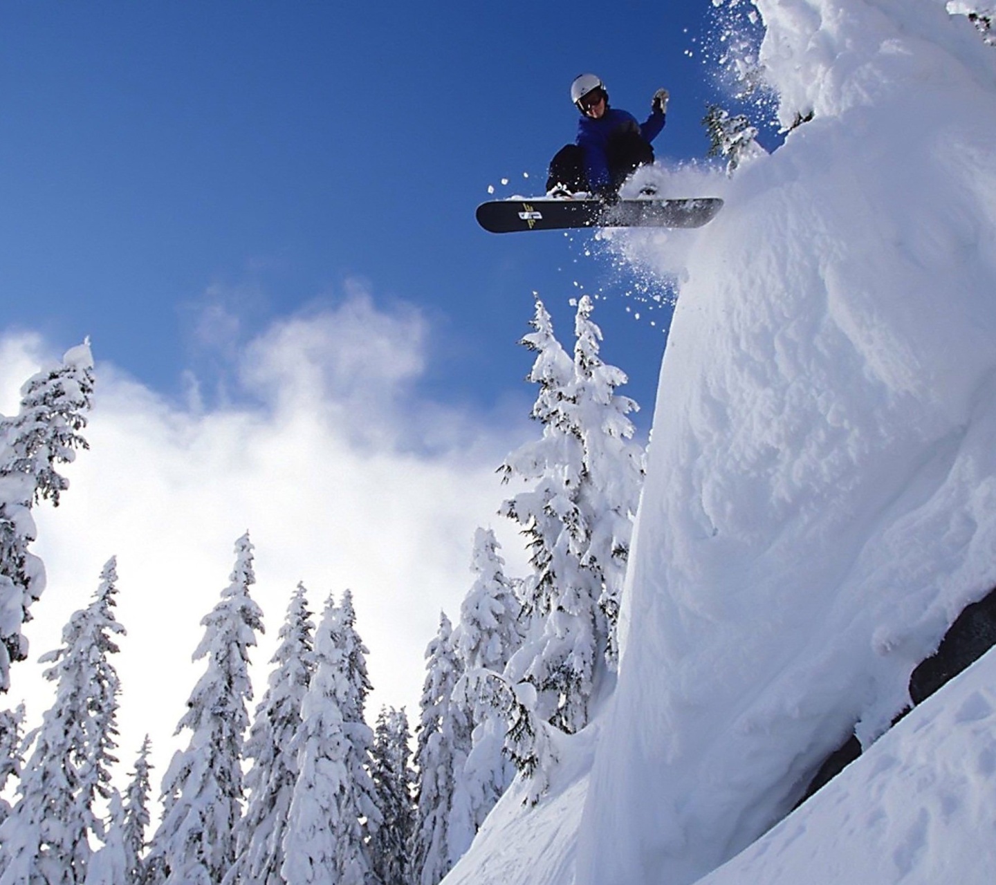 Snowboarding GoPro HD Hero wallpaper 1440x1280