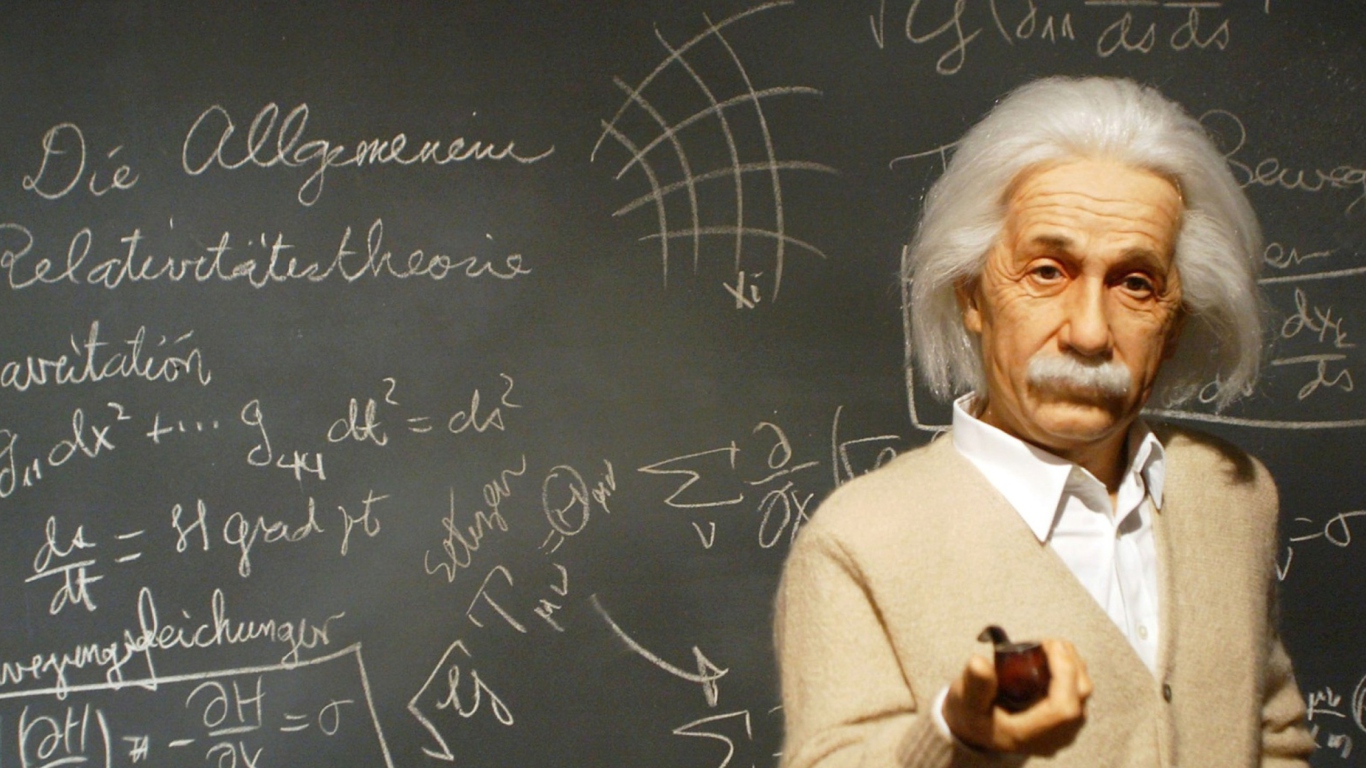 Albert Einstein wallpaper 1366x768