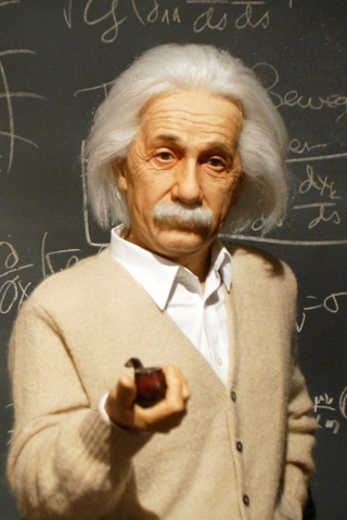 Fondo de pantalla Albert Einstein 320x480