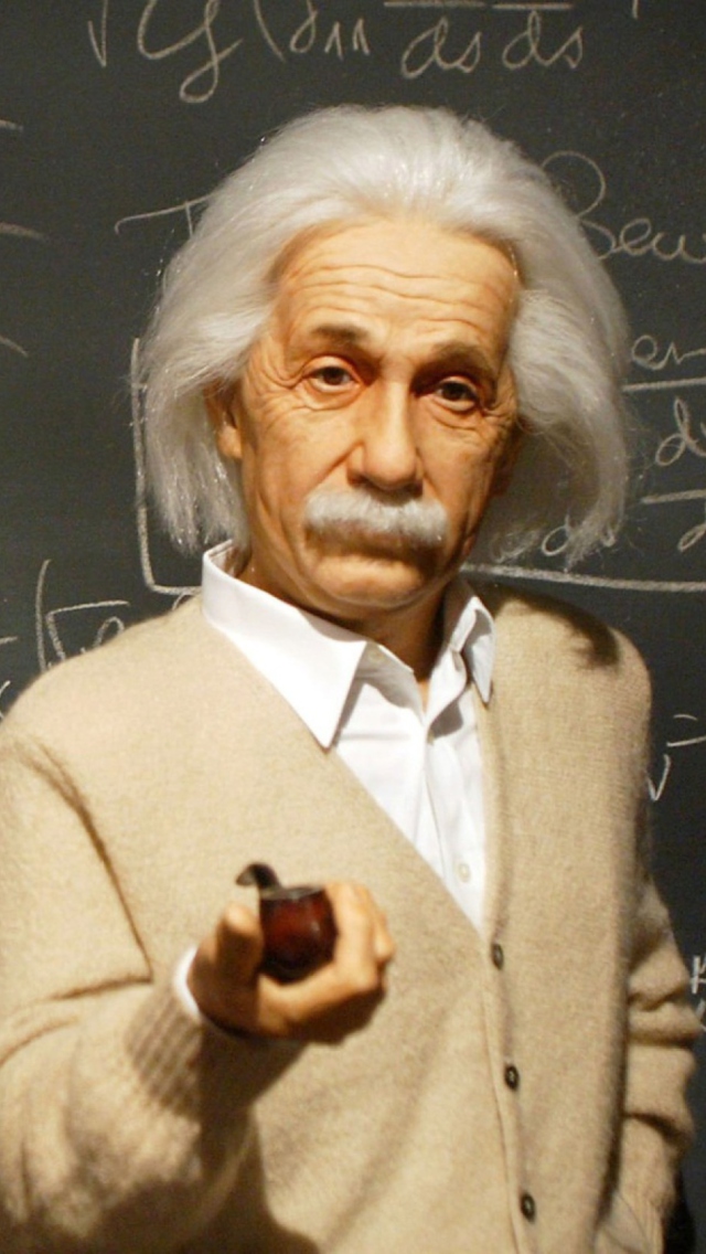 Albert Einstein wallpaper 640x1136
