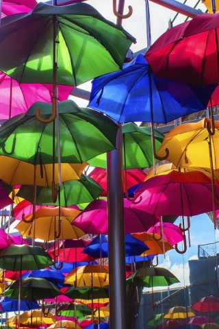 Umbrellas Street screenshot #1 320x480