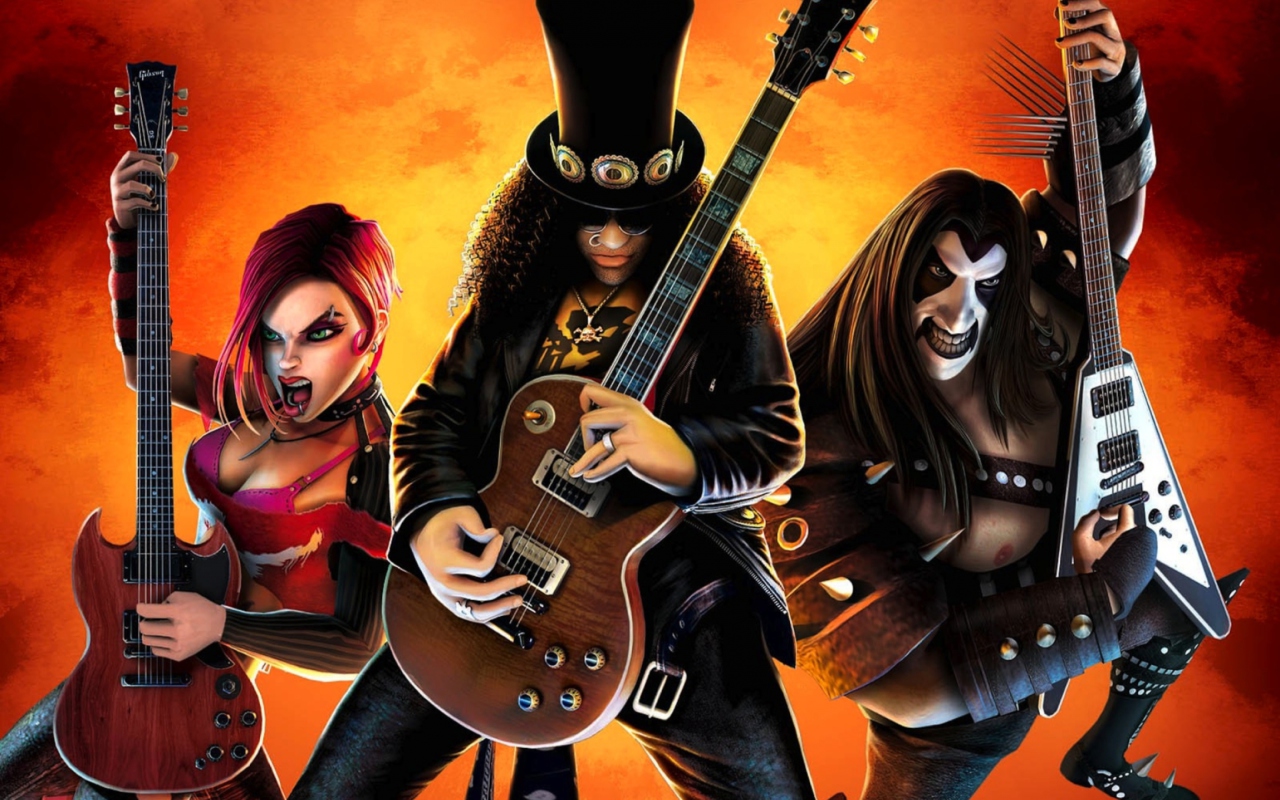 Screenshot №1 pro téma Guitar Hero Warriors Of Rock 1280x800