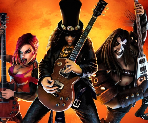 Das Guitar Hero Warriors Of Rock Wallpaper 480x400