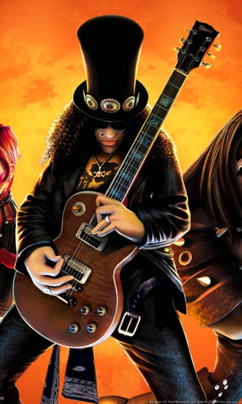 Fondo de pantalla Guitar Hero Warriors Of Rock 480x800