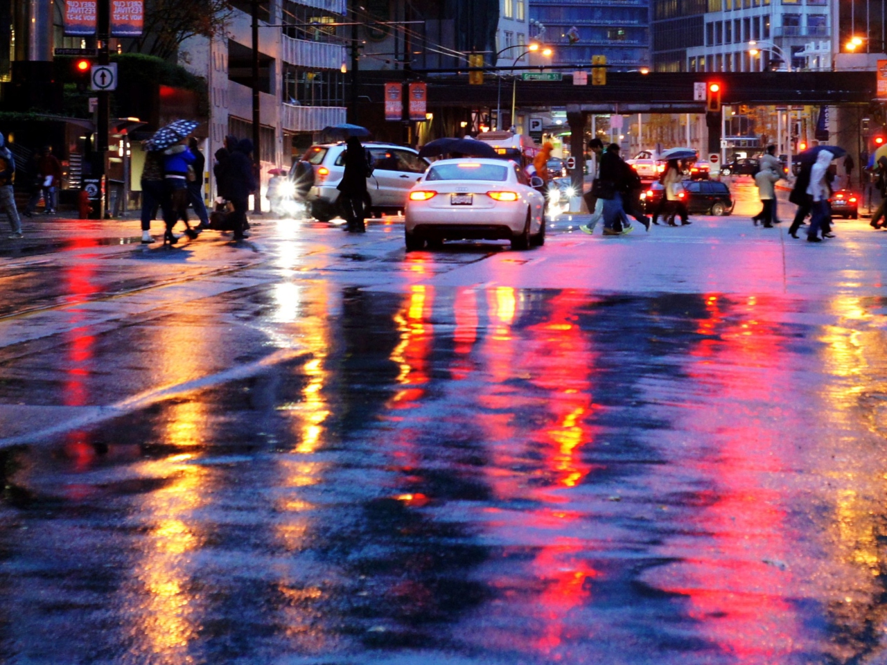 Wet City Streets screenshot #1 1280x960