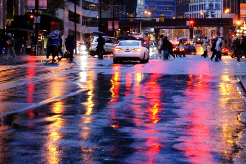 Screenshot №1 pro téma Wet City Streets 480x320