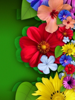 Das Flowers Wallpaper 240x320