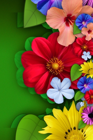 Flowers wallpaper 320x480