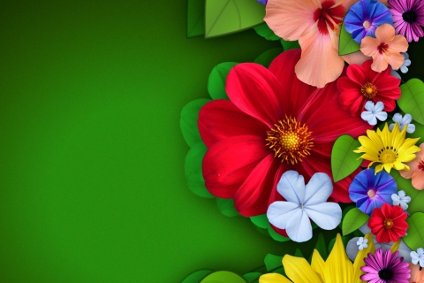 Screenshot №1 pro téma Flowers 480x320