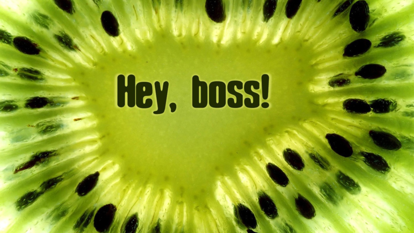 Hey Boss wallpaper 1366x768