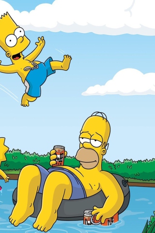 The Simpsons Swim screenshot #1 320x480