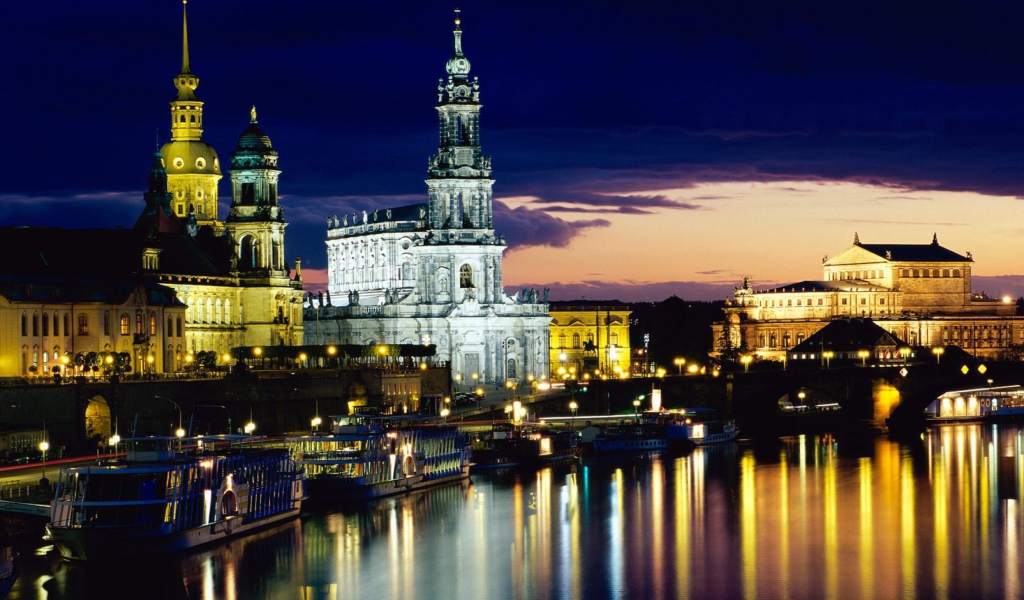 Sfondi Elbe Dresden Germany 1024x600