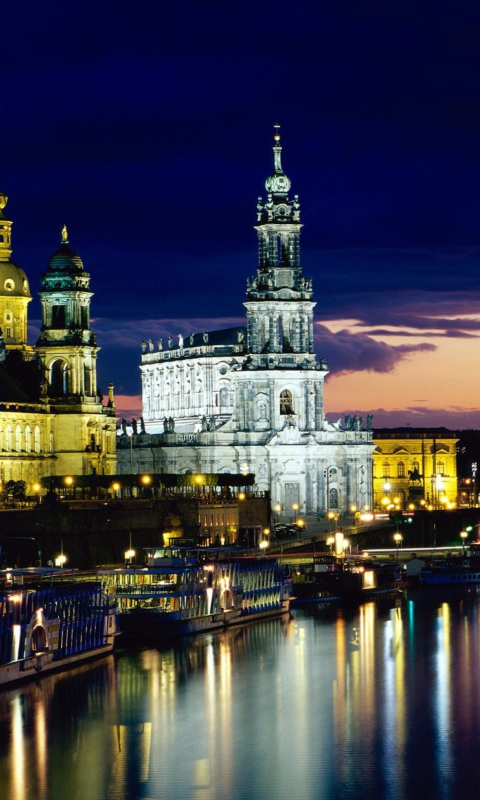 Fondo de pantalla Elbe Dresden Germany 480x800
