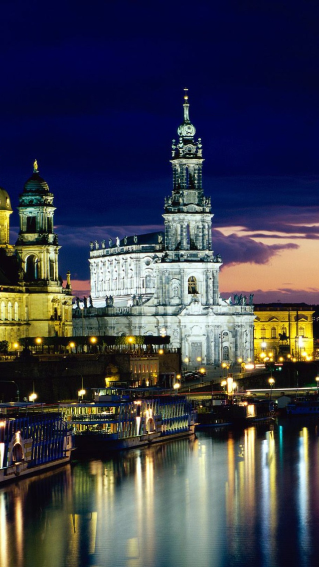 Sfondi Elbe Dresden Germany 640x1136
