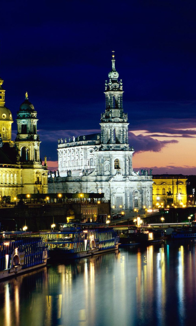 Sfondi Elbe Dresden Germany 768x1280