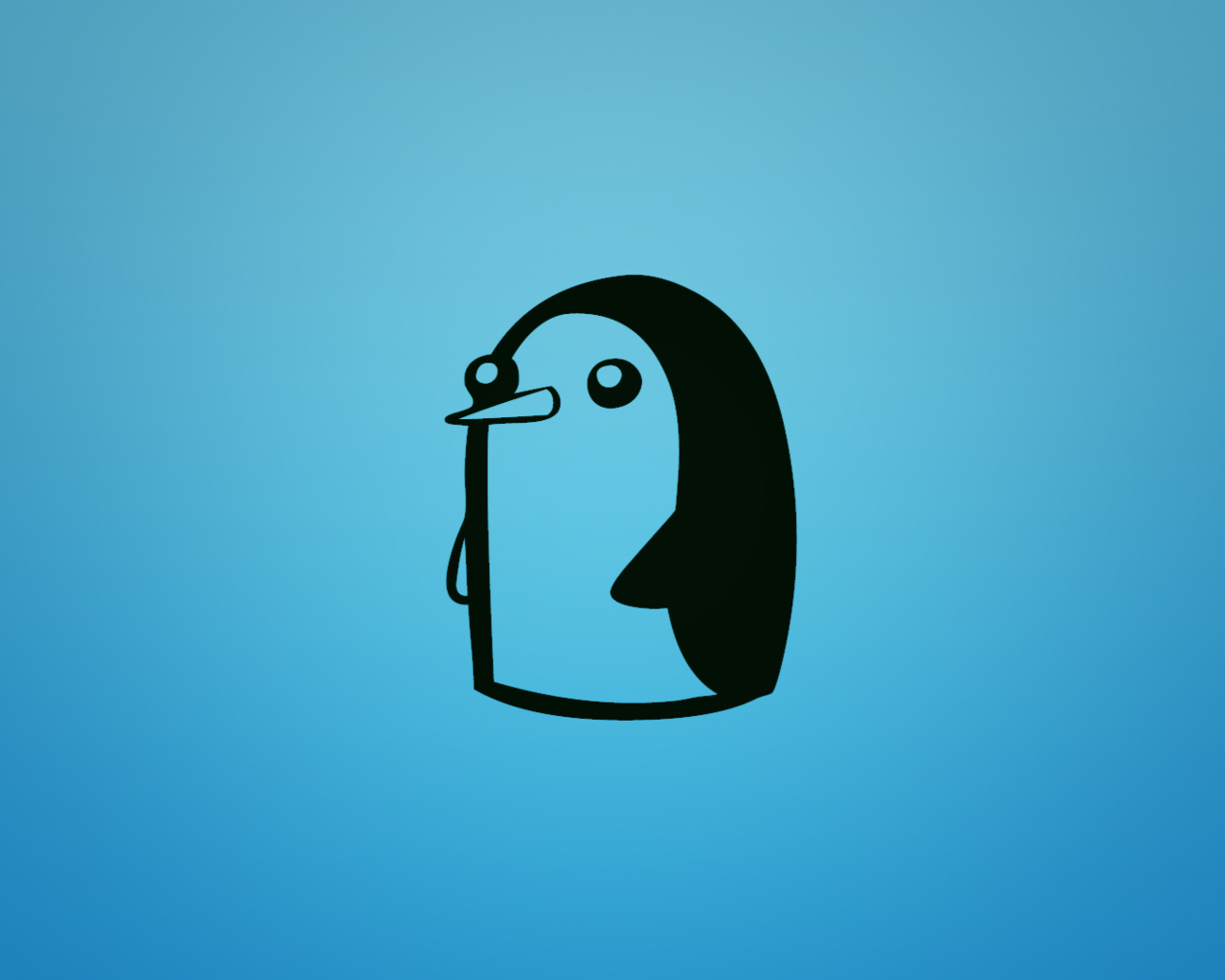 Обои Adventure Time - Penguin 1280x1024