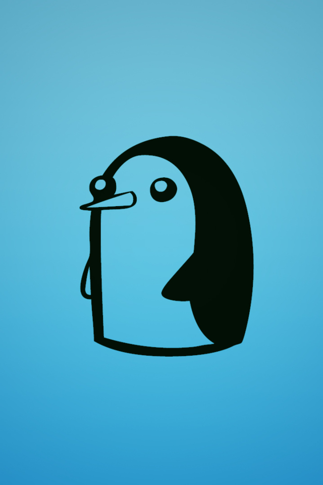 Fondo de pantalla Adventure Time - Penguin 640x960
