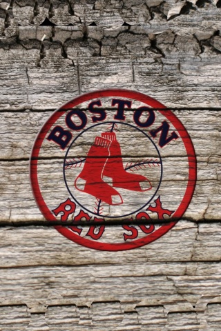Sfondi Boston Red Sox Logo 320x480