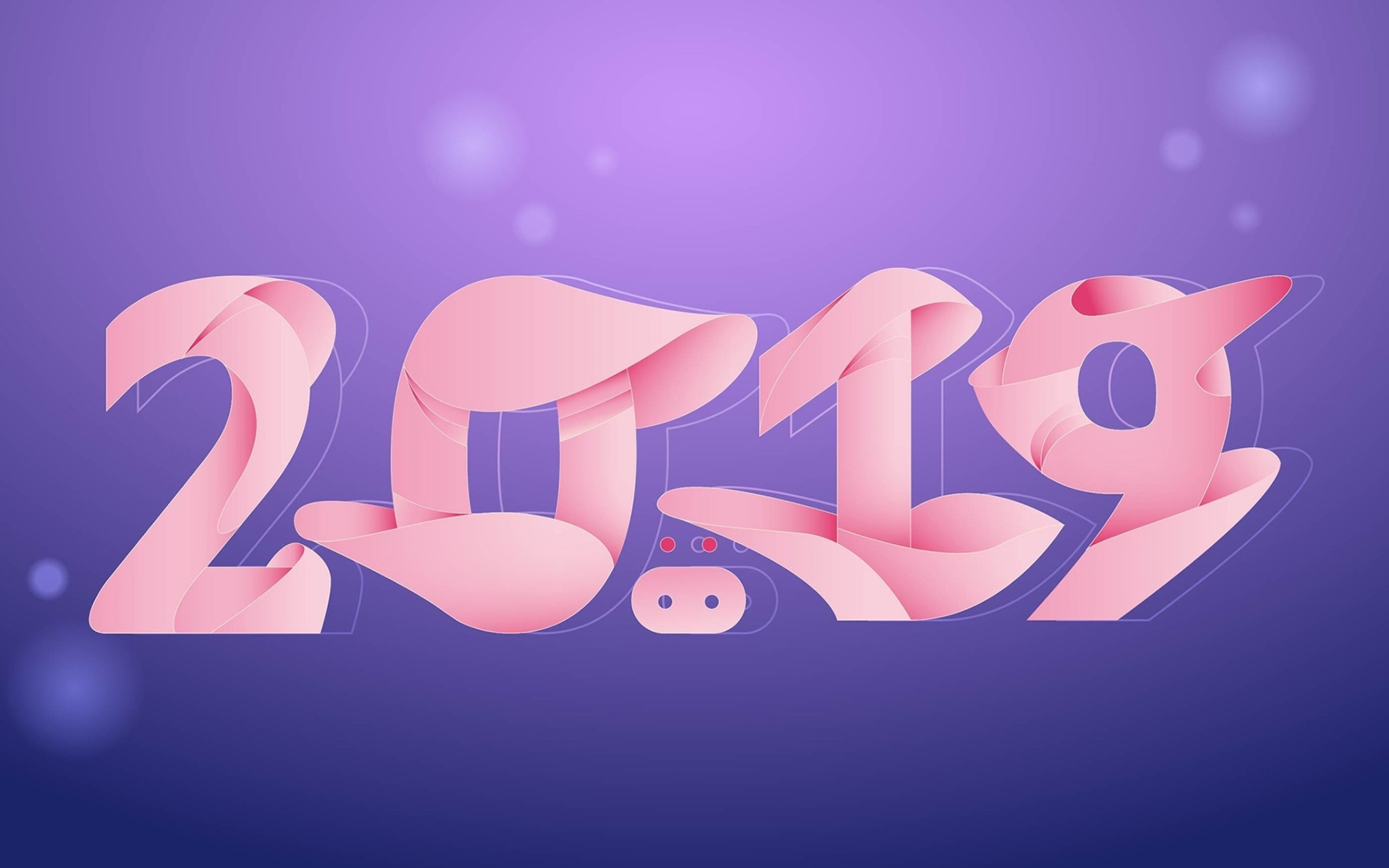 Обои New Year Celebrations 2019 2560x1600