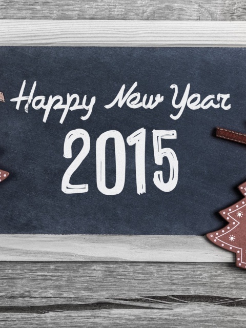 Das Happy New Year 2015 Wallpaper 480x640