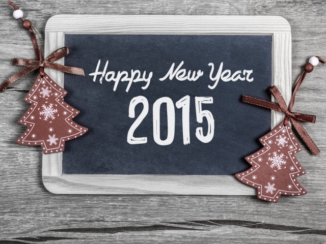 Обои Happy New Year 2015 640x480