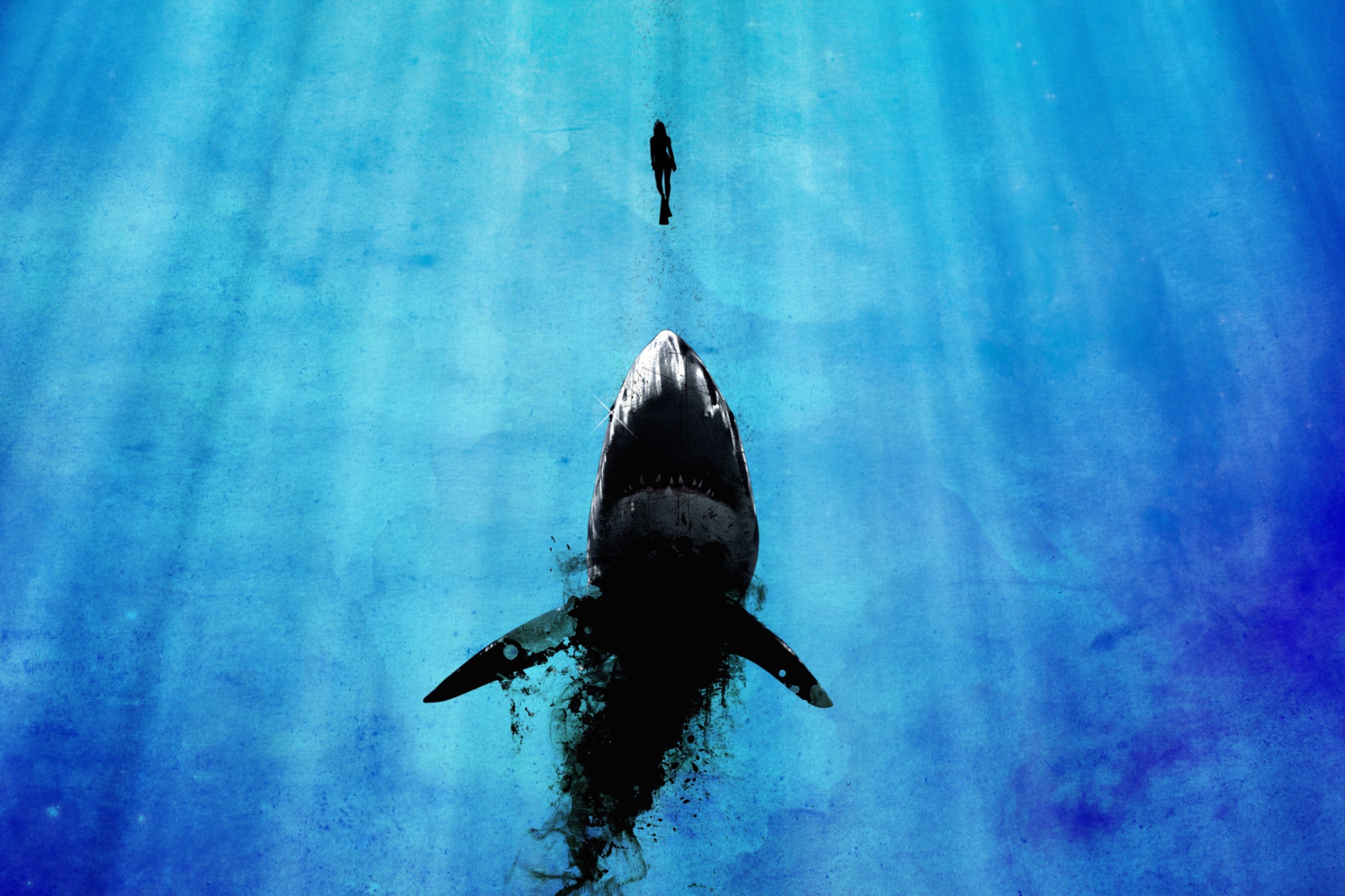 Shark And Swimmer screenshot #1 2880x1920