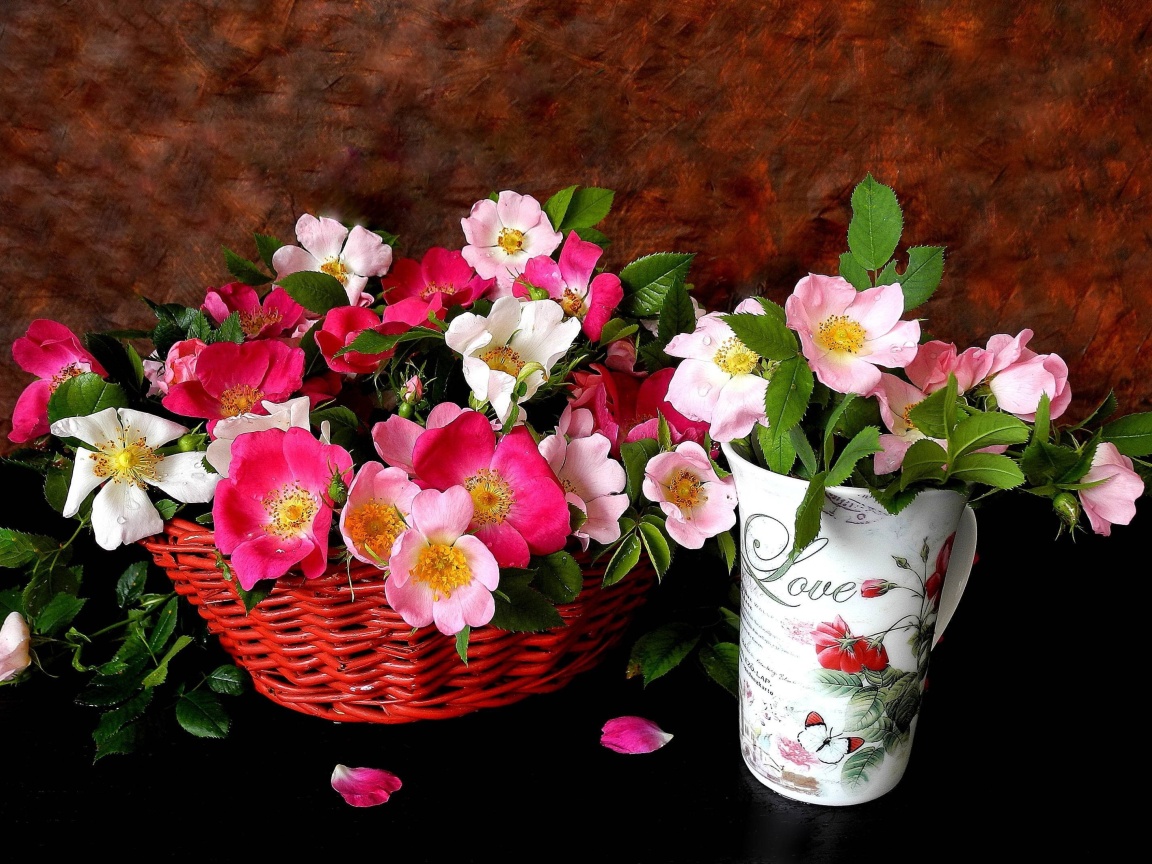 Sweetheart flowers wallpaper 1152x864