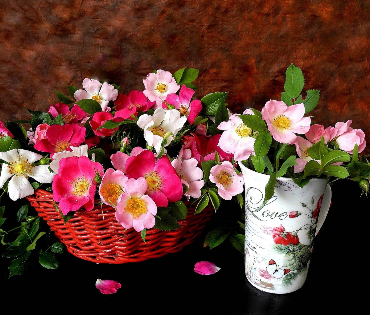 Das Sweetheart flowers Wallpaper 1200x1024
