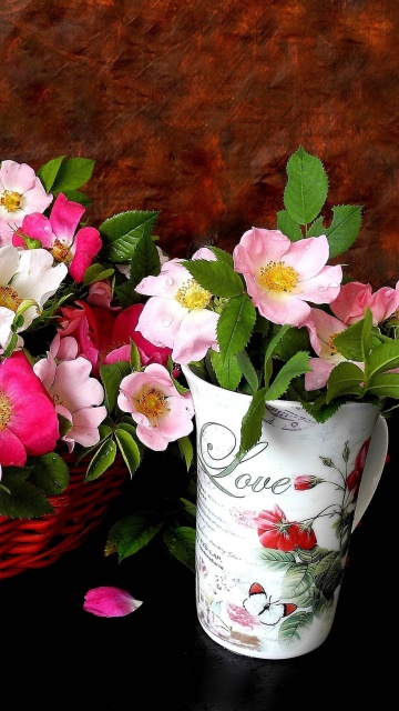 Fondo de pantalla Sweetheart flowers 360x640