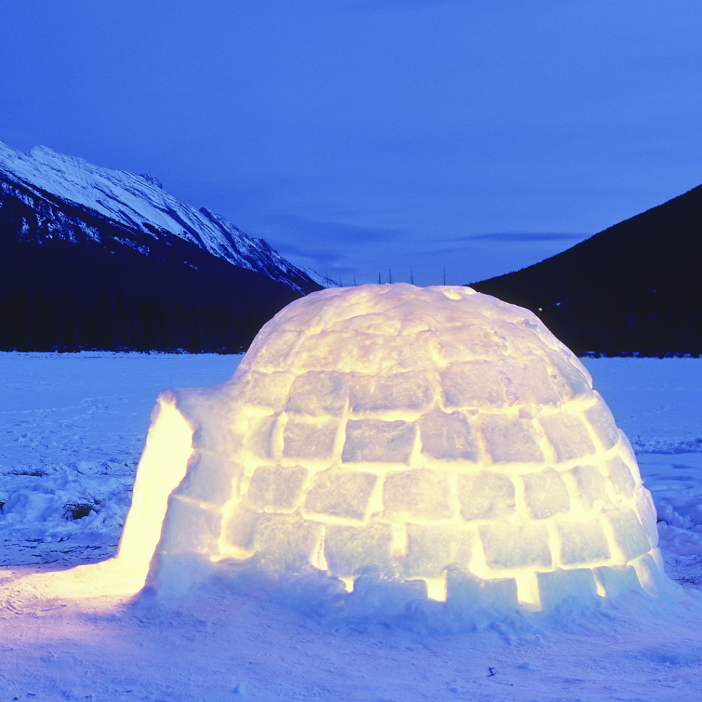 Das Igloo Wallpaper 1024x1024