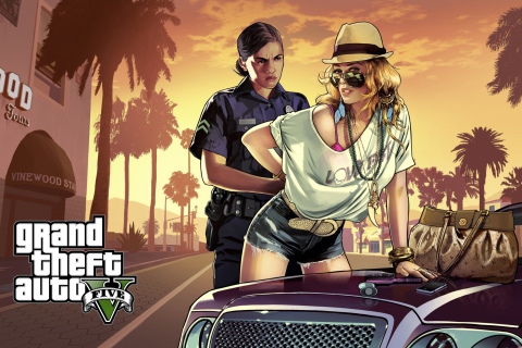 2013 Grand Theft Auto Gta wallpaper 480x320