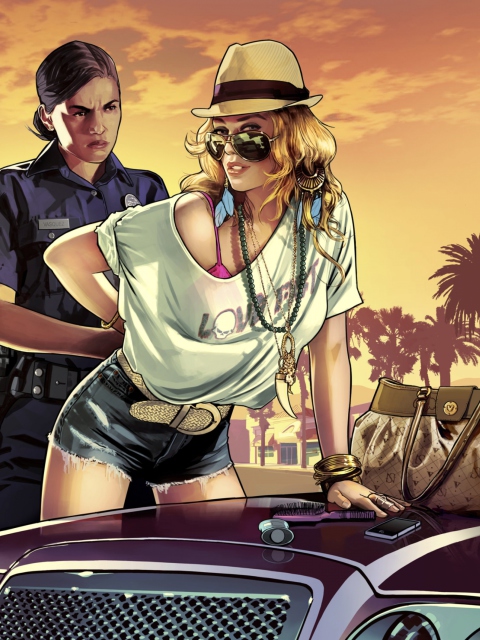 Das 2013 Grand Theft Auto Gta Wallpaper 480x640