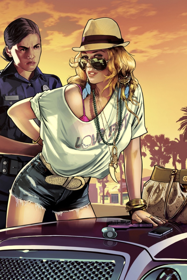 Das 2013 Grand Theft Auto Gta Wallpaper 640x960