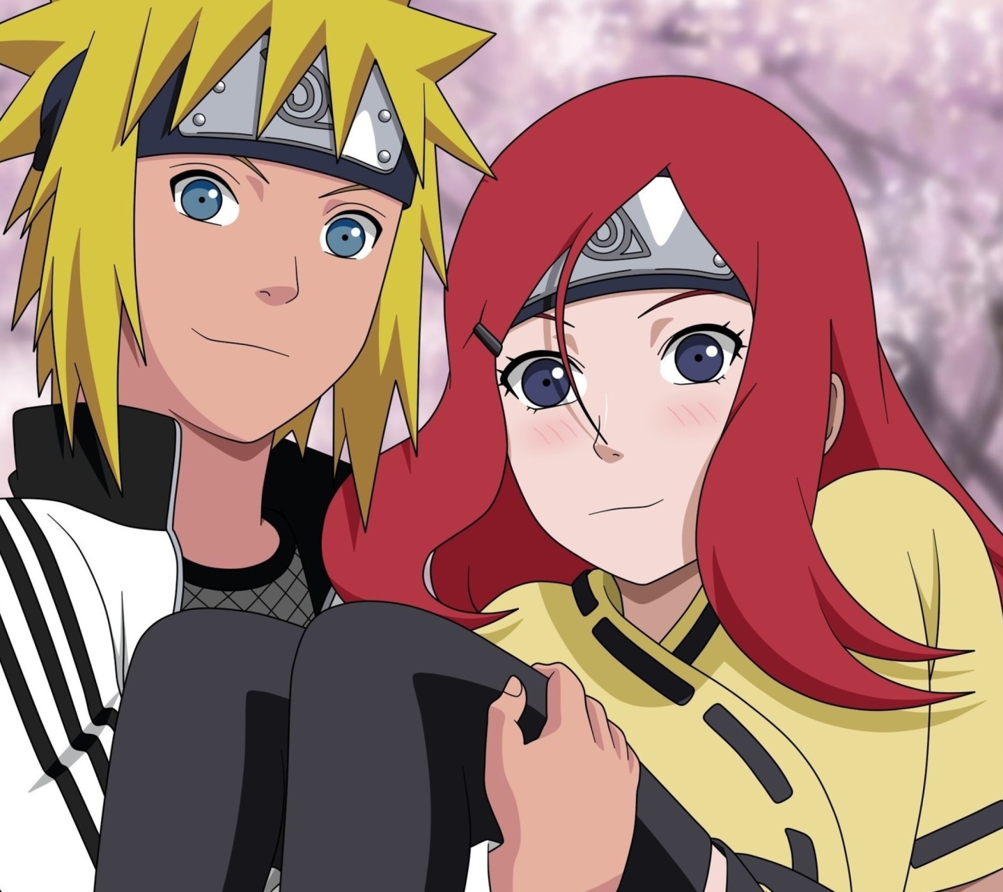 Screenshot №1 pro téma Minato Namikaze And Kushina Uzumaki 1440x1280