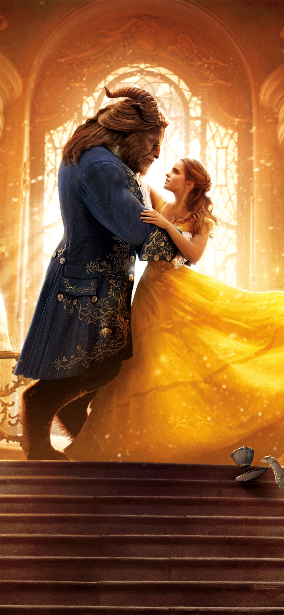 Beauty and the Beast HD wallpaper 1170x2532