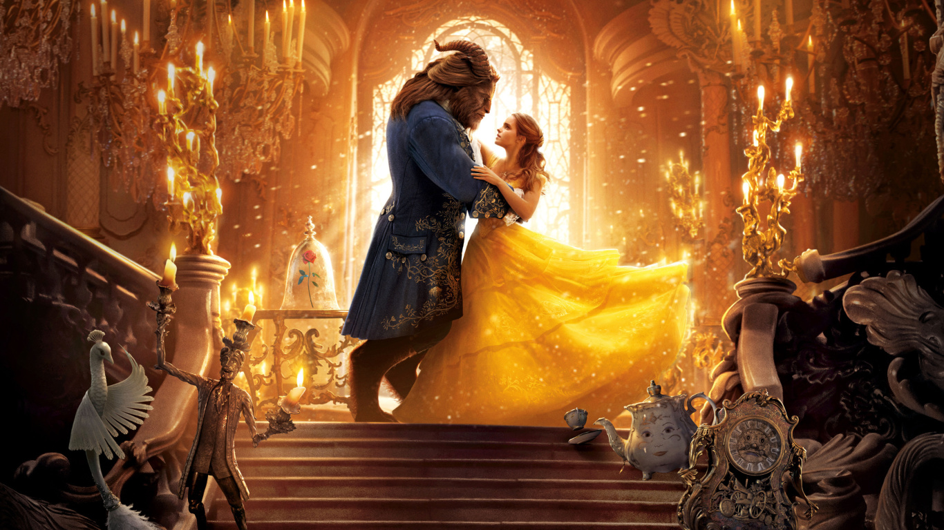 Beauty and the Beast HD wallpaper 1366x768