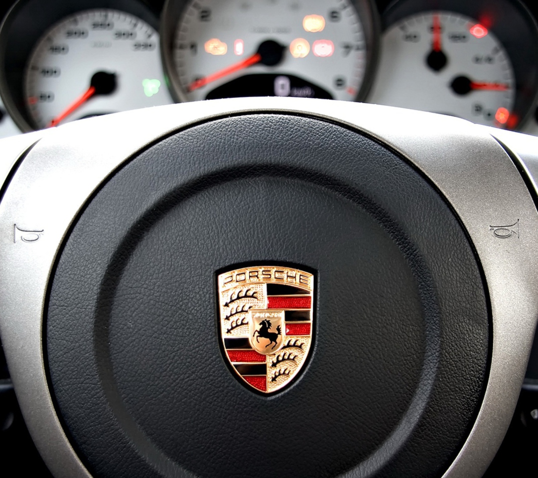 Fondo de pantalla Porsche Logo 1080x960
