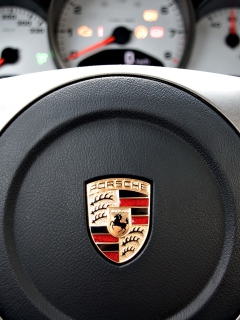 Обои Porsche Logo 240x320