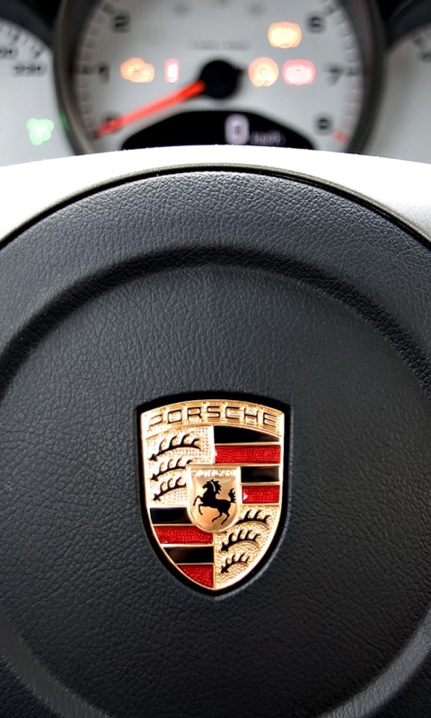 Porsche Logo wallpaper 480x800